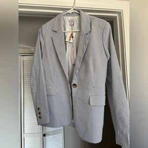 Women’s Striped Blazer- New!